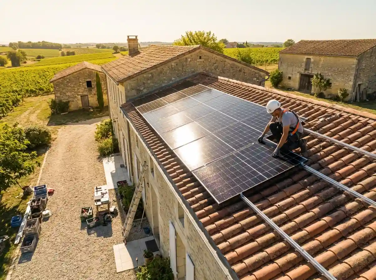 Installation de Panneaux Solaires Doulezon
