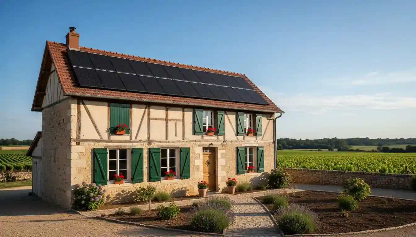 Installation de Panneaux Solaires à Doulezon, Le Bourg